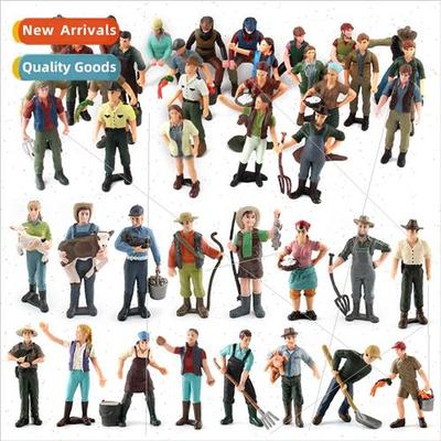Farm Ranch colorful characters scenes workers model sandbox