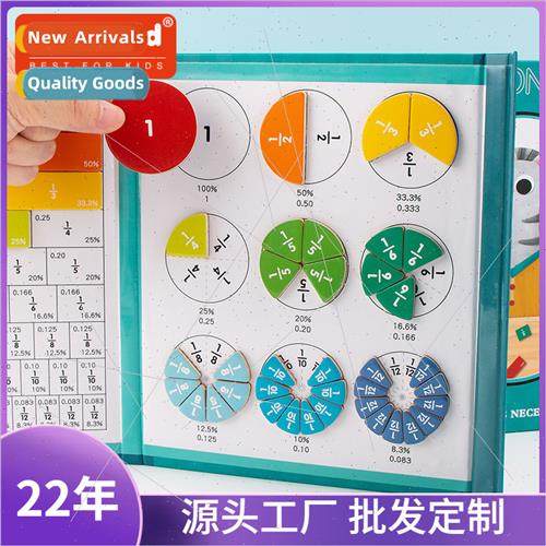 Magnetic Fraction Disk Demonstrator Primary Grade 3 Math Add