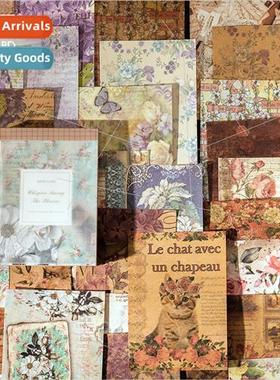 Vintage private library material paper book retro lerary han