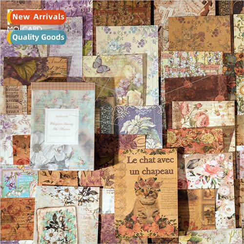 Vintage private library material paper book retro lerary han