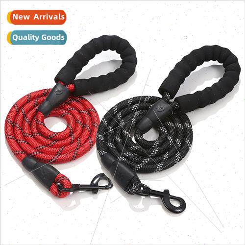 Reflective Multi-color Round Leash Medium Large Dog Pet Leas
