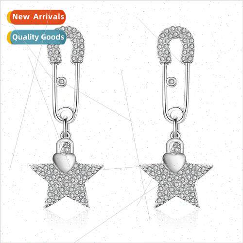 ins popular pin star earrings Korea hundred matching fairy e