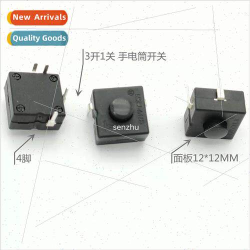 Flashlight Swch 1212-314A Pushbutton Swch 3 On 1 Off Functio