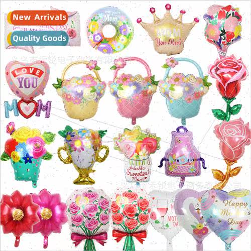 Mother Day Aluminum Film Balloon Wreath Mom Aluminum Film Ba