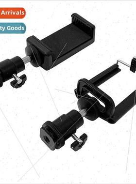 DSLR hot shoe metal gimbal+cell phone clip 1/4 screw interfa