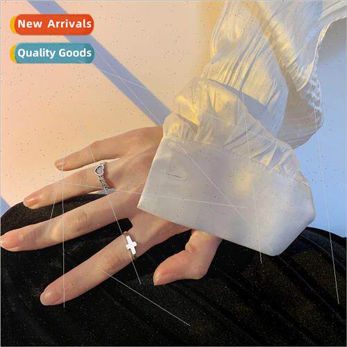Super textured single ring opening punk Europe versatile do