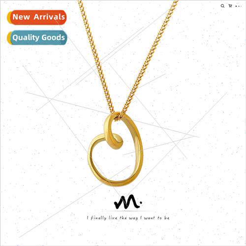 Europe niche ins jewelry twisted wrap around peach heart lov