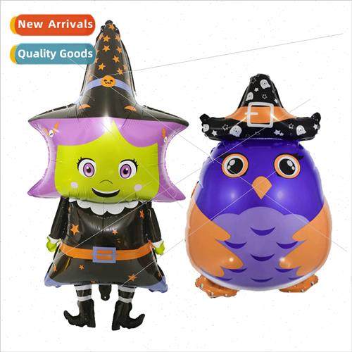 98x48cm New Halloween ttle Wch Aluminum Foil Balloon Hallowe