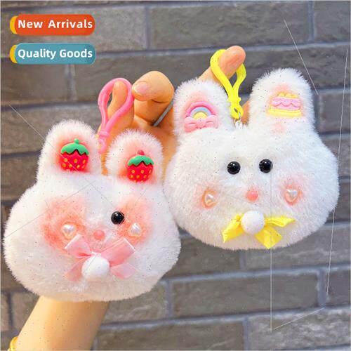 Bow tie rabb head plush toys bag pendant doll dolls hanging