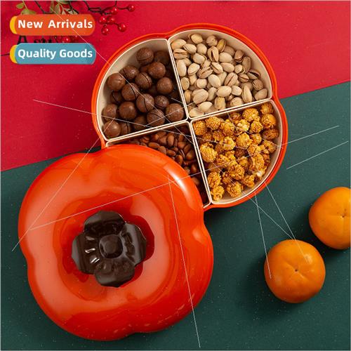 Persimmon fruit plate dried fruit box适用New Year snacks fru