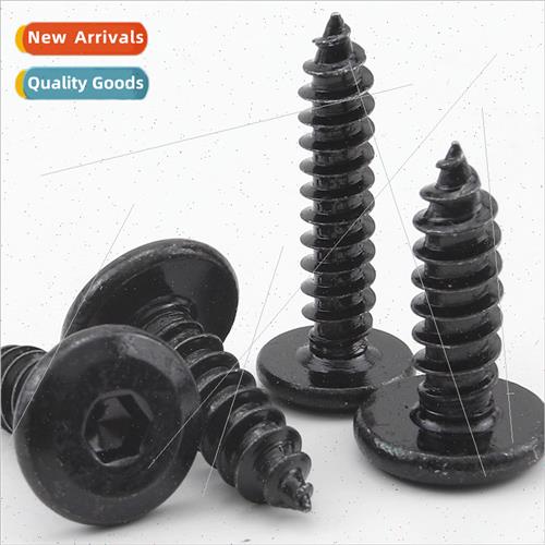 Black flat head chamfered hexagon socket head cap screws bev