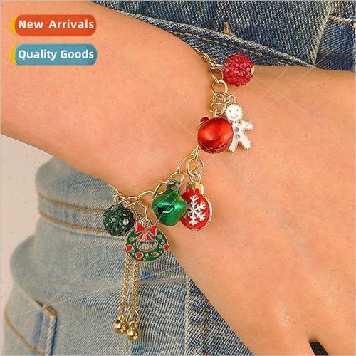 Europe new Christmas pull bracelet wild bells Santa Claus ch