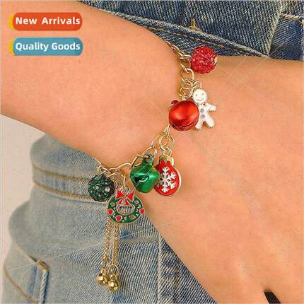 Europe new Christmas pull bracelet wild bells Santa Claus ch