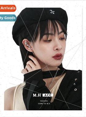 Thorn rose ear bone clip whout ear hole one ins new ear hang