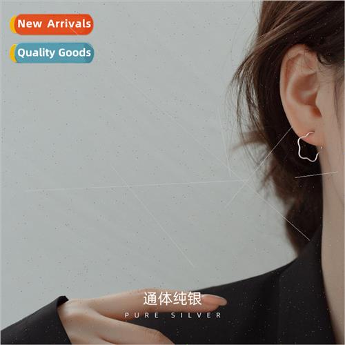 925 lver Flower Earrings mple 2021 New Fairy Girl Feeling Ea