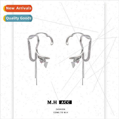 Autumn childish paper airplane tassel ear bone clip female n