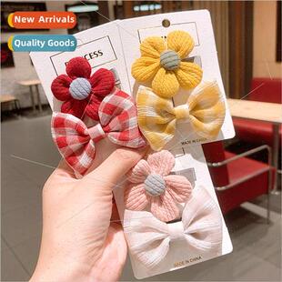 back clips Japan bangs girls hair female head ins clip bow