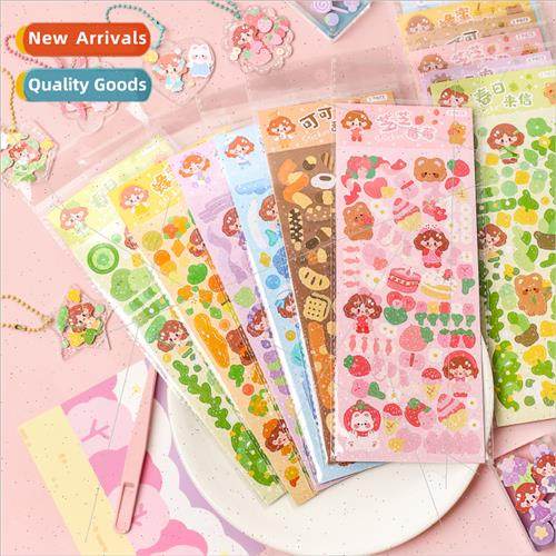 Guca stickers Korea DIY laser handbook material cartoon deco