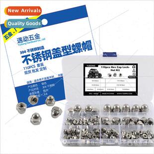110pcs-8 kinds specifications cap round ball nut 304 Stainle