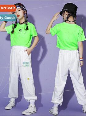 Set dance children tide clothing hiphop girls jazz dance su