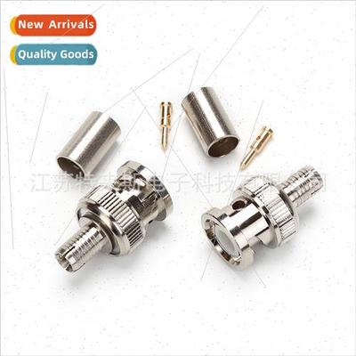 Copper 75-4 Cold Pressed Q9 3pcs Set Crimp BNC Connectors RG