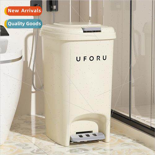 Kchen household garbage can bathroom pedal type wh lid large