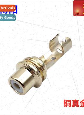 Copper Plated M11*0.75 Lotus Female Plug AV Audio Plug RCA L