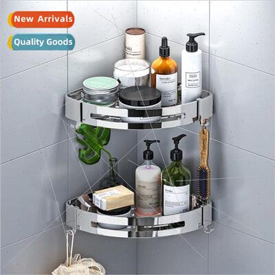 No-hole bathroom corner shelf bathroom triangle shelf toilet