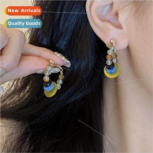New Colorful New Chinese Earrings Beaded Earrings Ethnic Ear