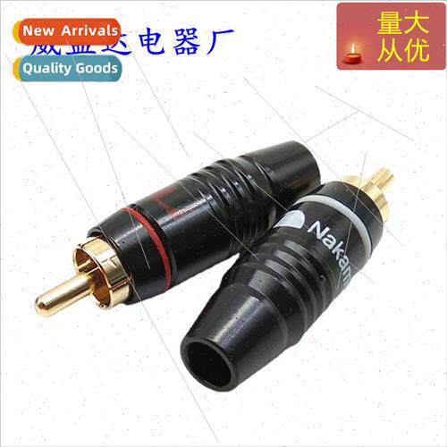 RCA Lotus Plugs Copper Gold Plated gnal Cable Audio Cable Co