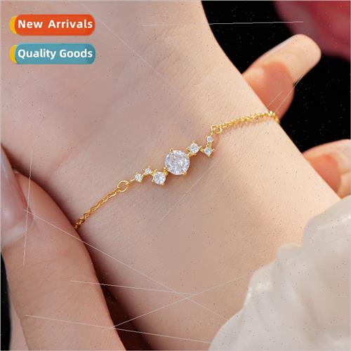 S925 silver minimalist niche radiant flash diamond bracelet