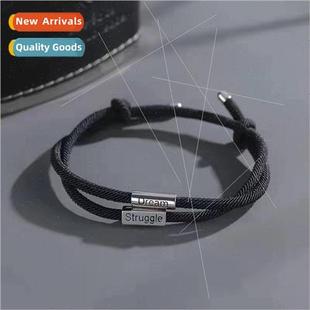 Inspirational Letter Double Cord Dream Chaser Bracelet  Boys