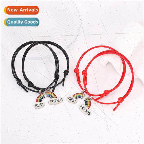 Europe new Korea wax line seven rainbow pendant couple brace