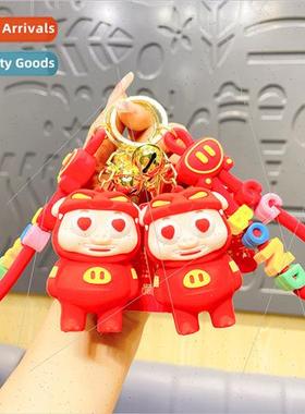 Creative pop-eyed piggyback doll silicone accessories access