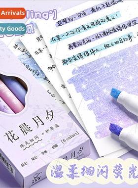 Soft color eye protection flash pen large capacy highlightin