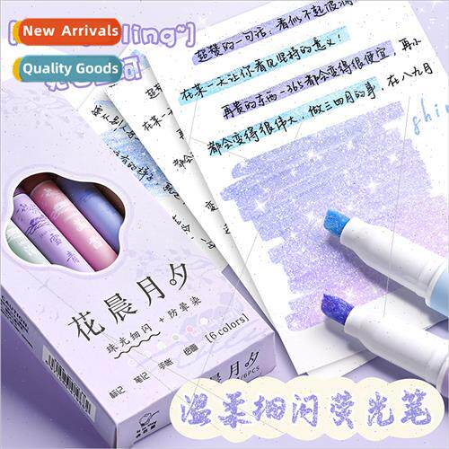 Soft color eye protection flash pen large capacy highlightin
