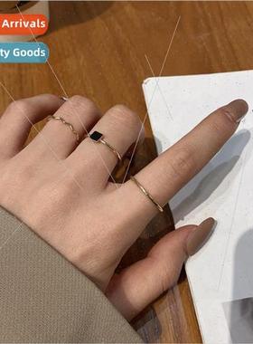 Set three veggie rings female fashion niche ins tide index f