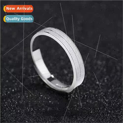 Awe dom Ring Men  Frosted Chevron Fashion Open Ring