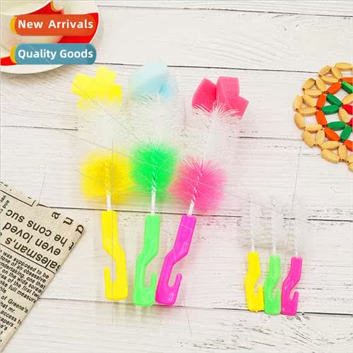Long Handle Teacup Brush Bottle Brush Set pple Brush Cup Was