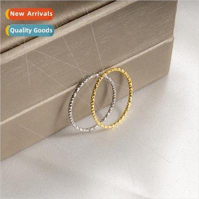 Fashion ins car flower shiny niche tanium steel gold plated