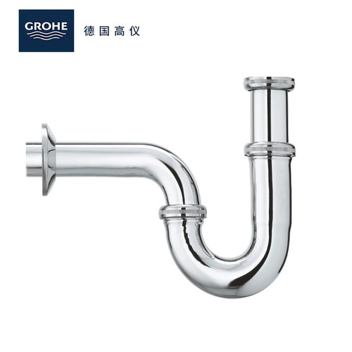 德国进口grohe高仪欧标接口40MM墙排水水管P弯下水管28961000