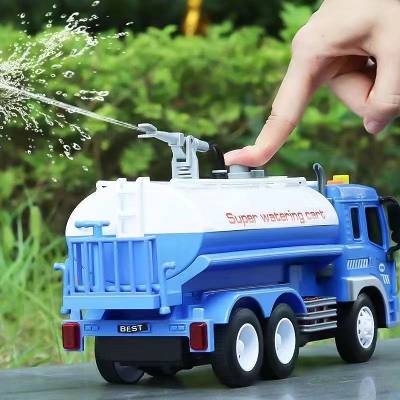 儿童玩具洒水工程车模型