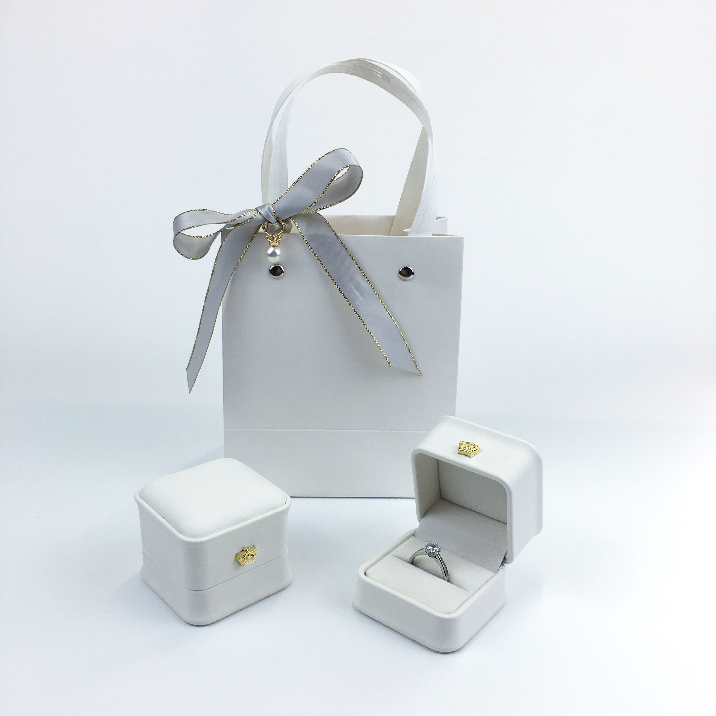 婚礼仪式高端戒指盒首饰盒结婚嫁妆戒指礼盒高档钻戒盒戒指盒子