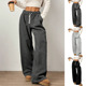 女阔腿长裤 Loose leg trousers加厚休闲宽松卫裤 sweatpants wide