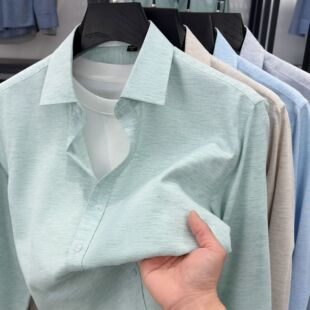 Long 港风复古休闲衬衣 sleeved linen shirt 长袖 casual 亚麻衬衫