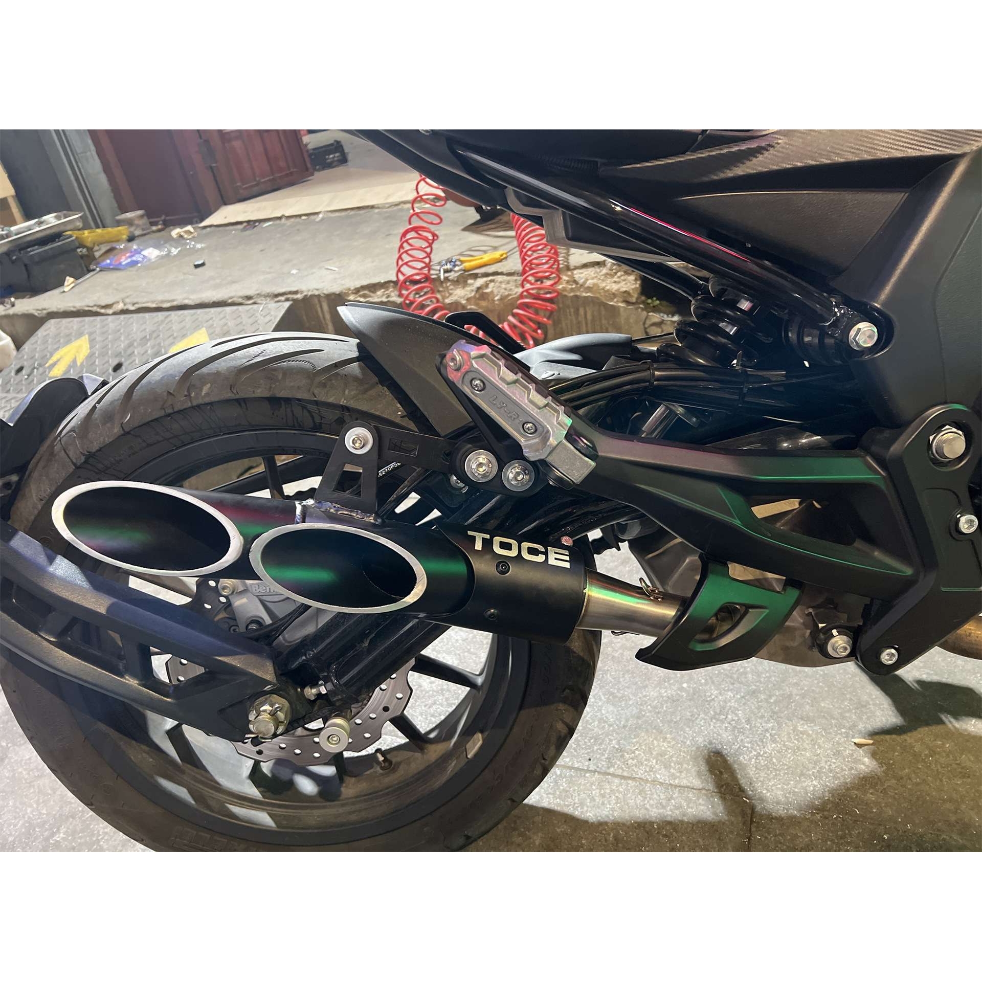 贝纳利大魔鬼502c改装排气管中段 改装吉村R77 SC 天蝎通用排气管