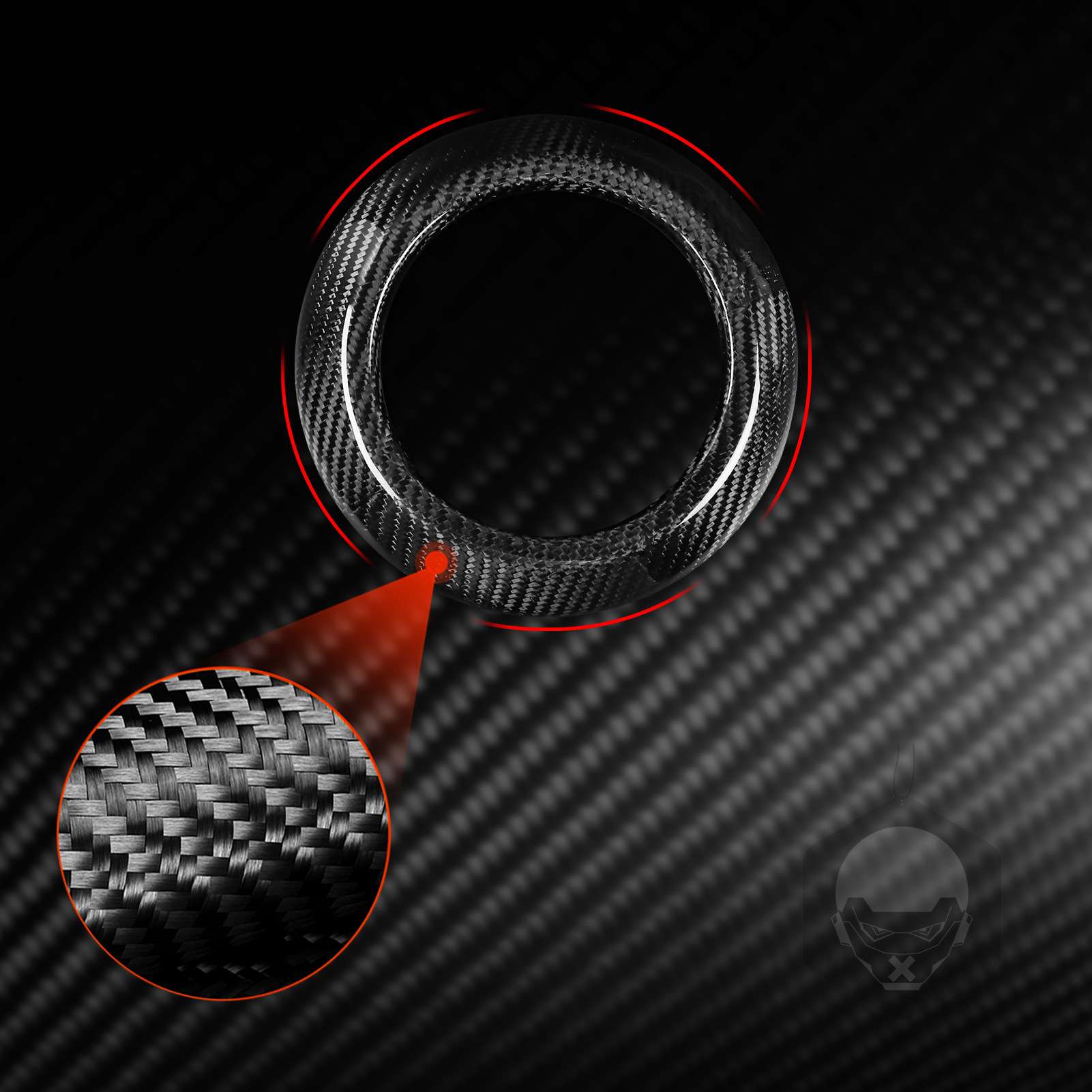 适用于宝马MINI F54碳纤维F底盘方向盘装饰贴件汽车内饰改装配件