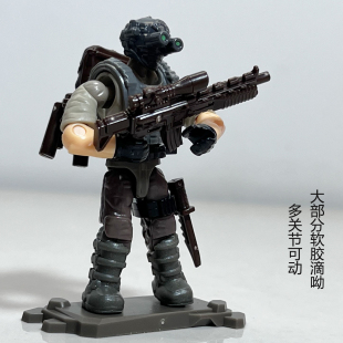 特种部队兵人拼装手办军事题材积木摆件陆军特工队公仔特种兵模型