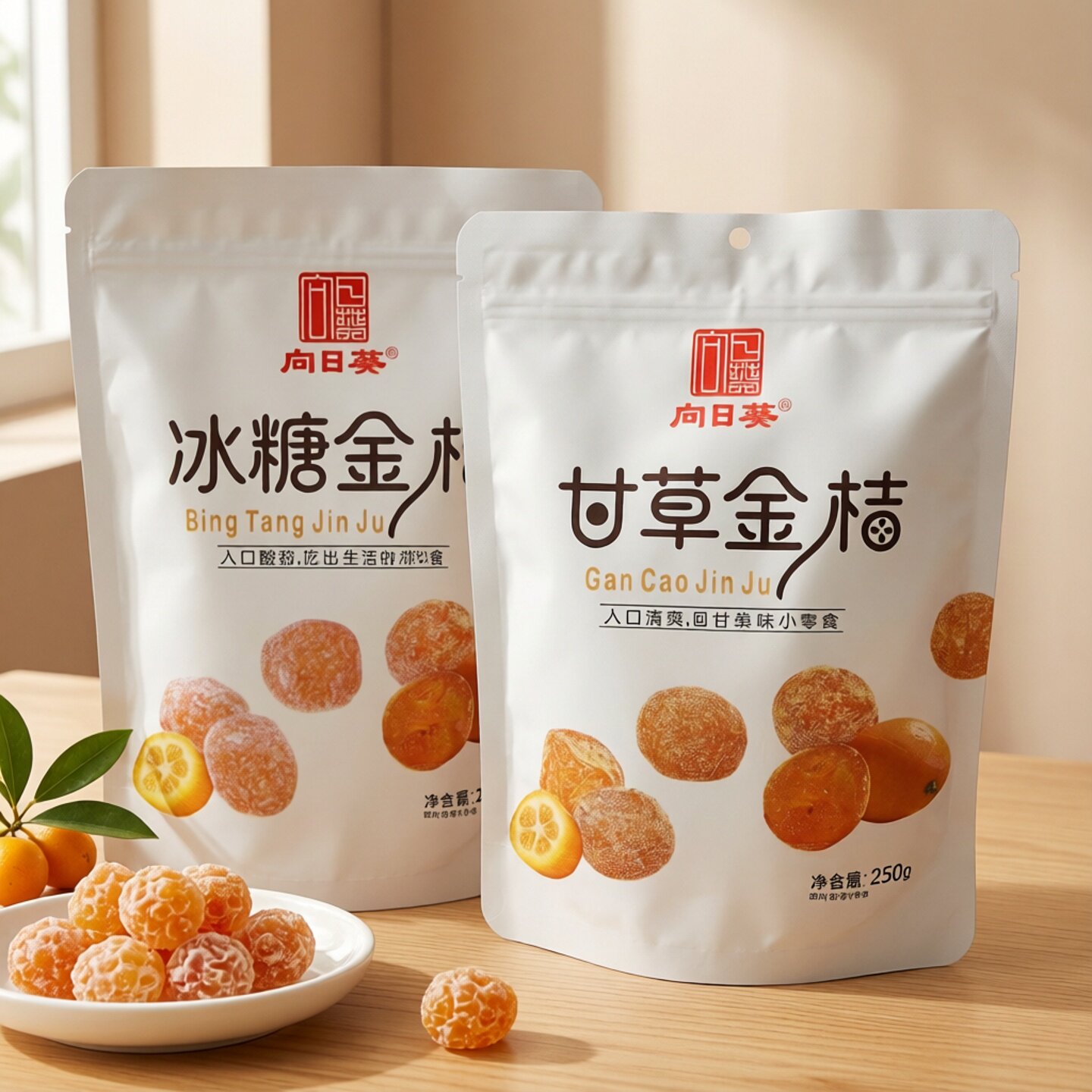 向日葵甘草金桔蜜饯独立装