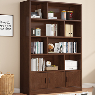 实木生态板书柜储物柜一体靠墙客厅幼儿园书柜置物架